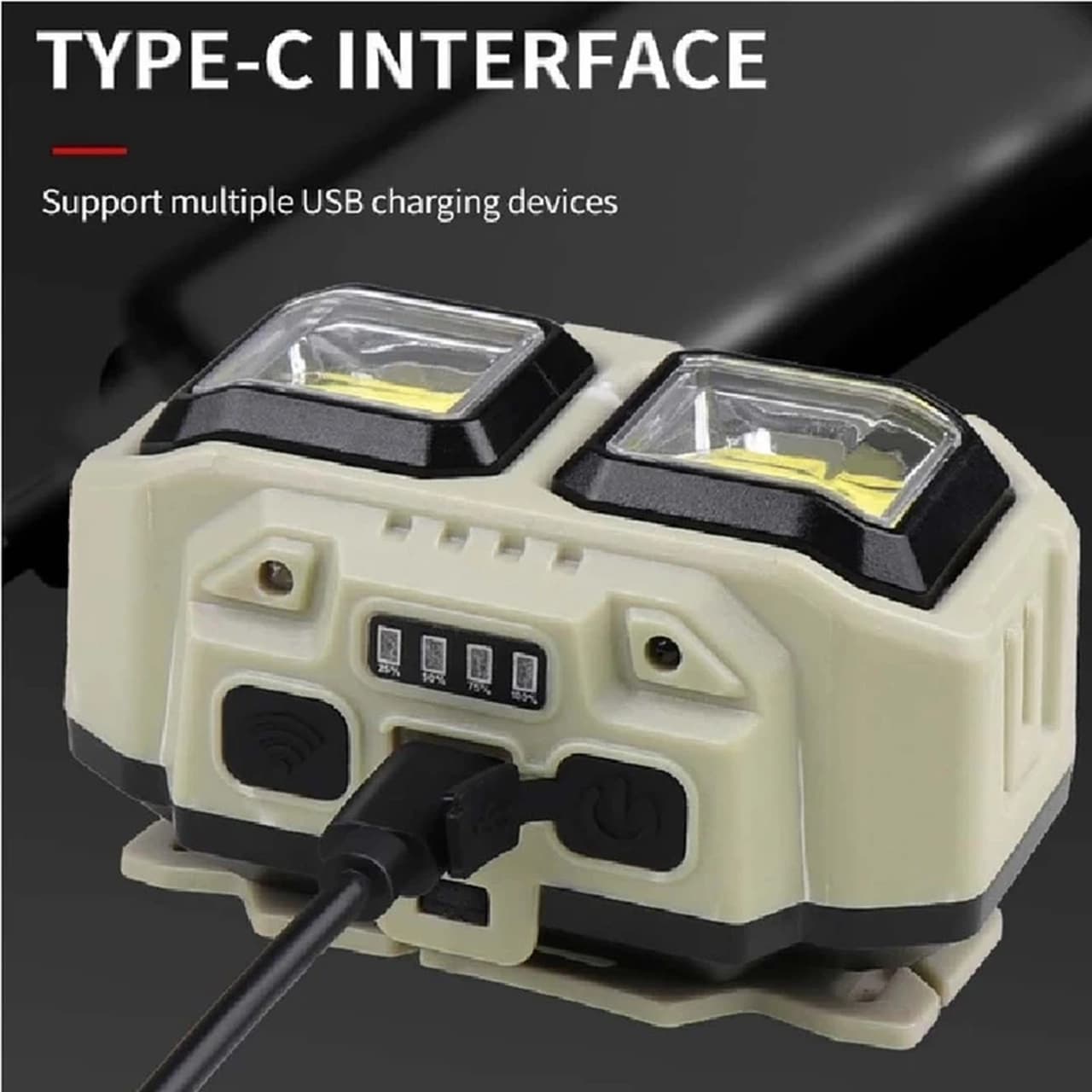 چراغ قوه پیشانی مدل HX-816S – خاکی – ALP — تصویر ۶