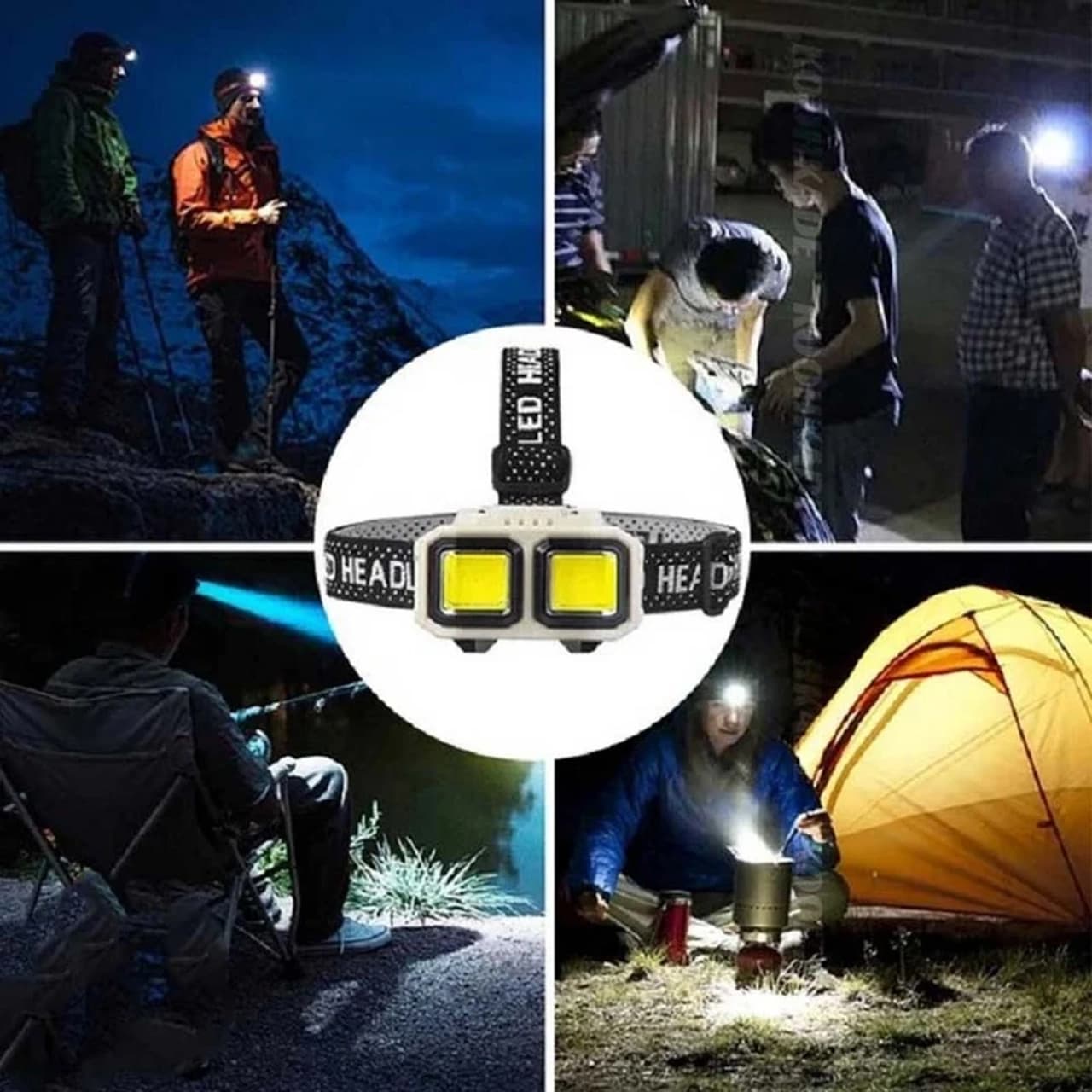 چراغ قوه پیشانی مدل HX-816S – خاکی – ALP — تصویر ۵