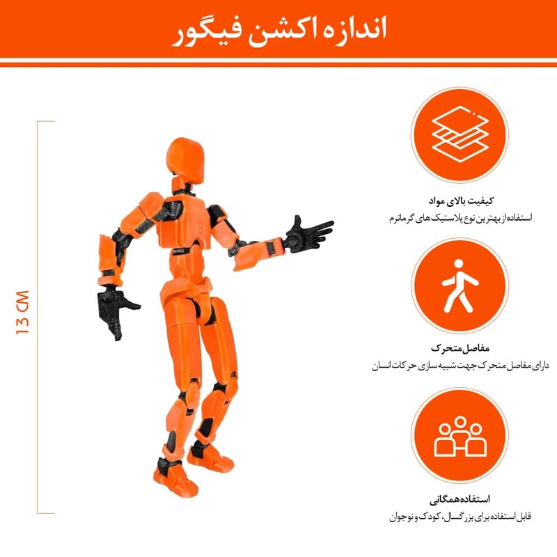 اکشن فیگور لاکی 13 مدل Dummy 13 کد O13 — تصویر ۵