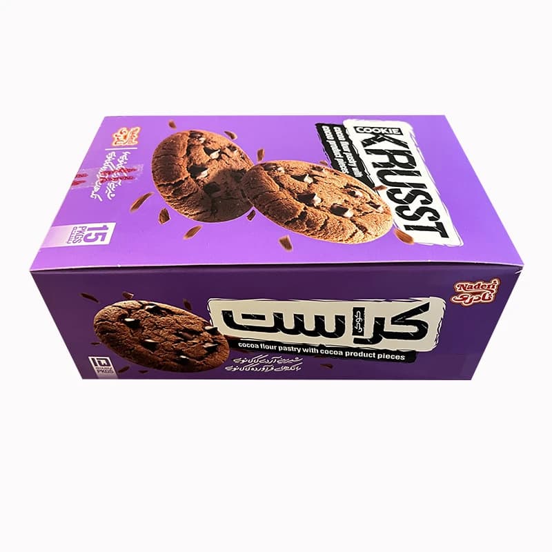 کوکی شکلاتی نادری – 25 گرم بسته 12 عددی