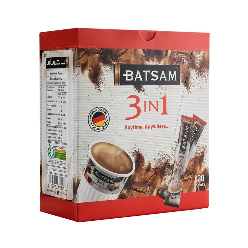 قهوه فوری 3*1 ساشه 360 گرم باتسام