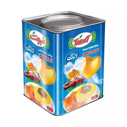روغن جامد 4 کیلویی لایت طبیعت