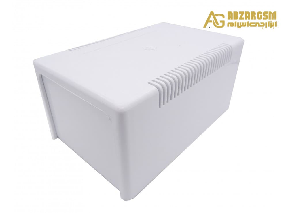 جعبه برد پلاستیکی دو تکه تهویه دار سفید سایز 160x100x80mm