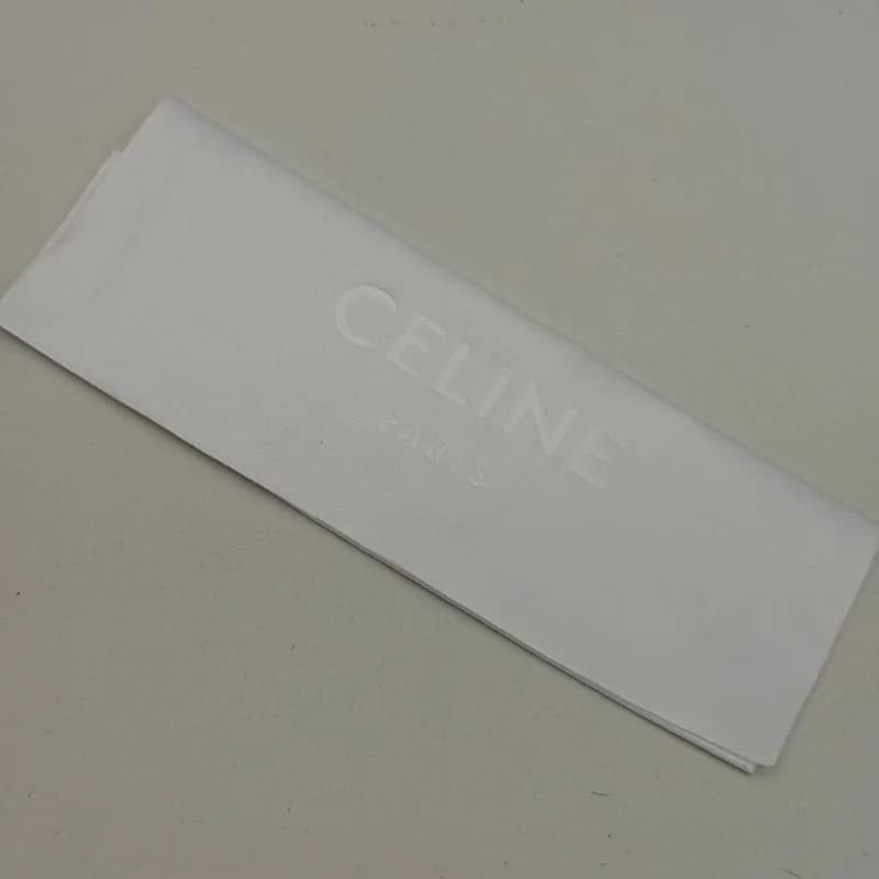 پک و کیف عینک چرمی سلین Celine پاریس بنددار لوکس عسلی با هاردباکس — تصویر ۵