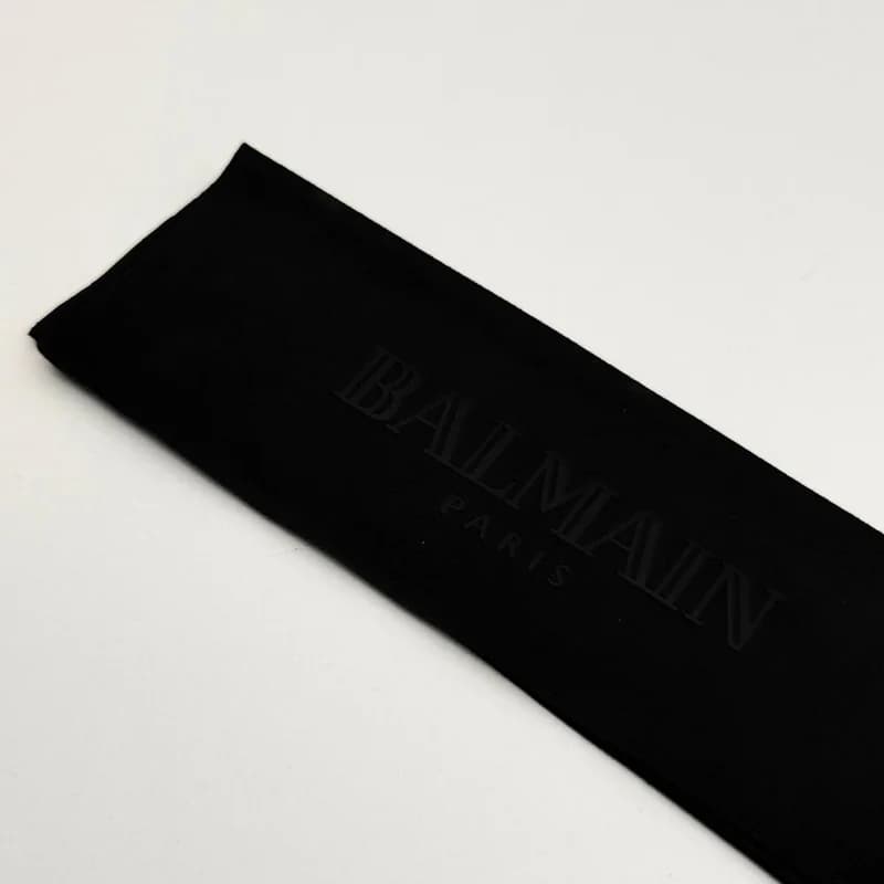 پک و جعبه عینک اورجینال بالمین Balmain پاریس هارد چرم مشکی طلایی — تصویر ۶