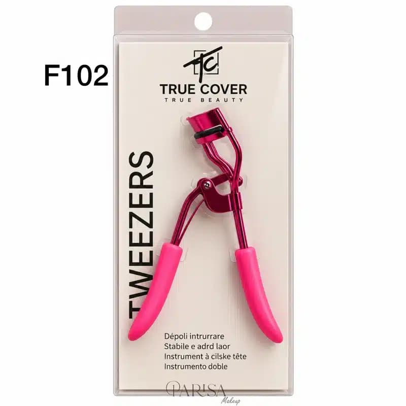 فرمژه دسته پهن تروکاور TrueCover کد F102 رنگ صورتی