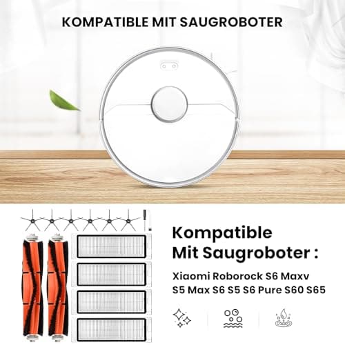 اکسسوری جارو رباتیک مناسب شیائومی مدل Xiaomi Roborock S6 / S5 Max / S5 / S6 Pure / S6 Maxv / S60 / S65 ( ارسال 10 الی 15 روز کاری ) — تصویر ۵