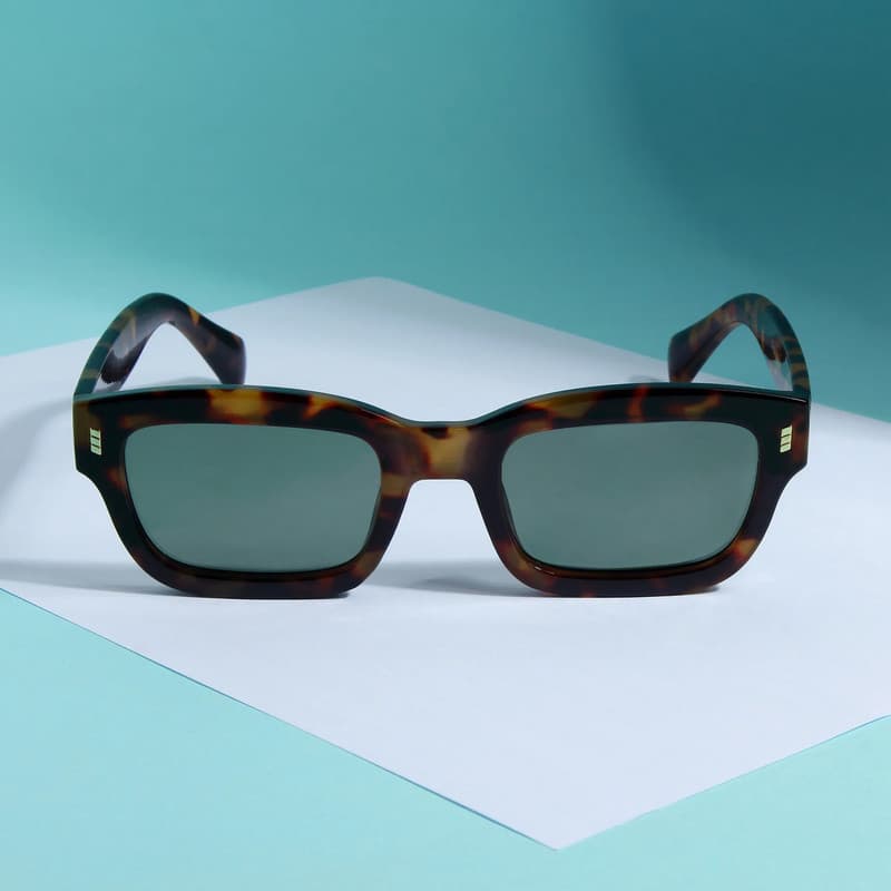 عینک آفتابی مستطیلی مدل SZ 1002 Leopard Emerald — تصویر ۸