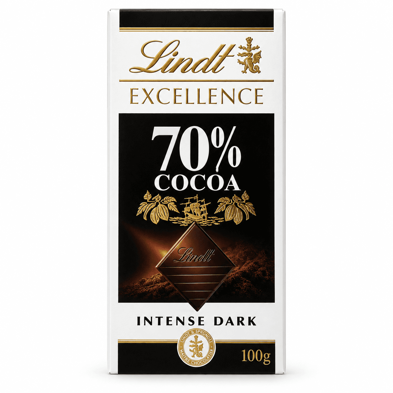 شکلات تلخ لینت اکسلنس ۷۰٪ کاکائو ۱۰۰ گرمی | Lindt Excellence 70% Cocoa