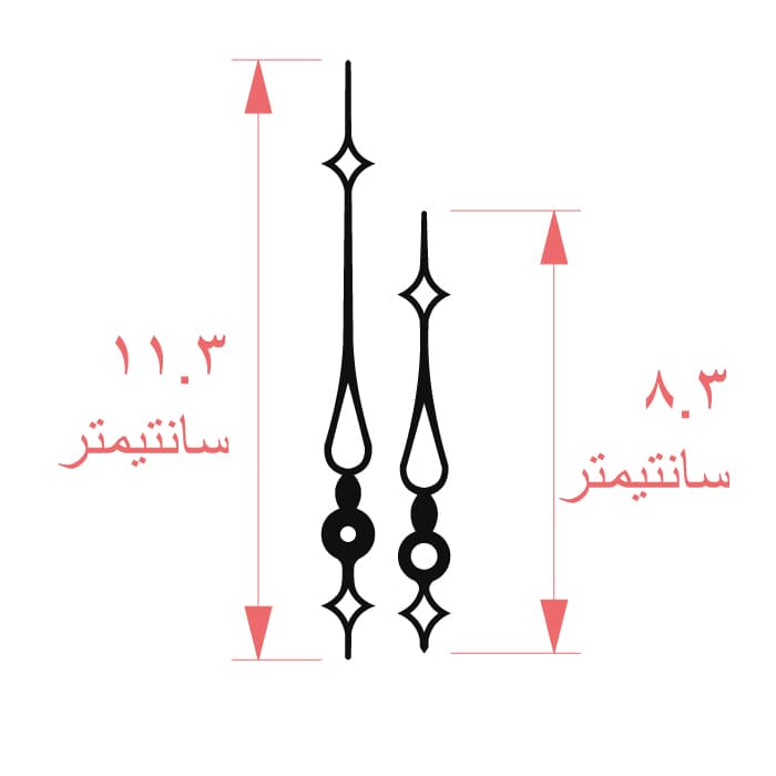 موتور ساعت دیواری مدل X2 مجموعه 14 عددی — تصویر ۴