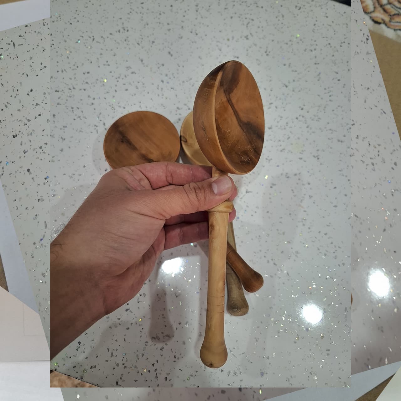 قاشق آجیل خوری مدل گردو — تصویر ۳