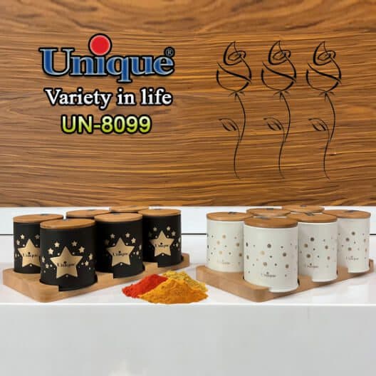 جا ادویه یونیک 8099 درب چوبی — تصویر ۵