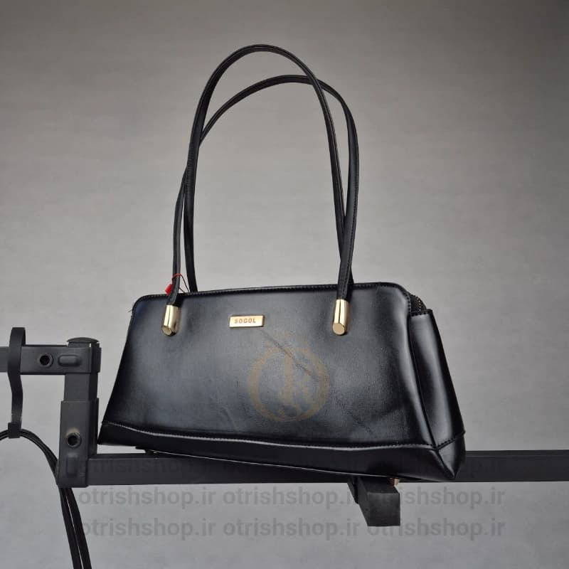 کیف زنانه کشیده مجلسی برند سوگل (چرم صنعتی باکیفیت، سه خانه داخلی، بند دستی و دوشی) — تصویر ۳