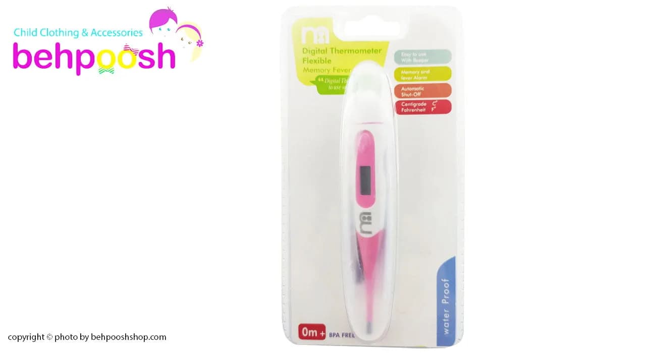 تب سنج دیجیتالی کودک سر نرم برند Mothercare — تصویر ۳