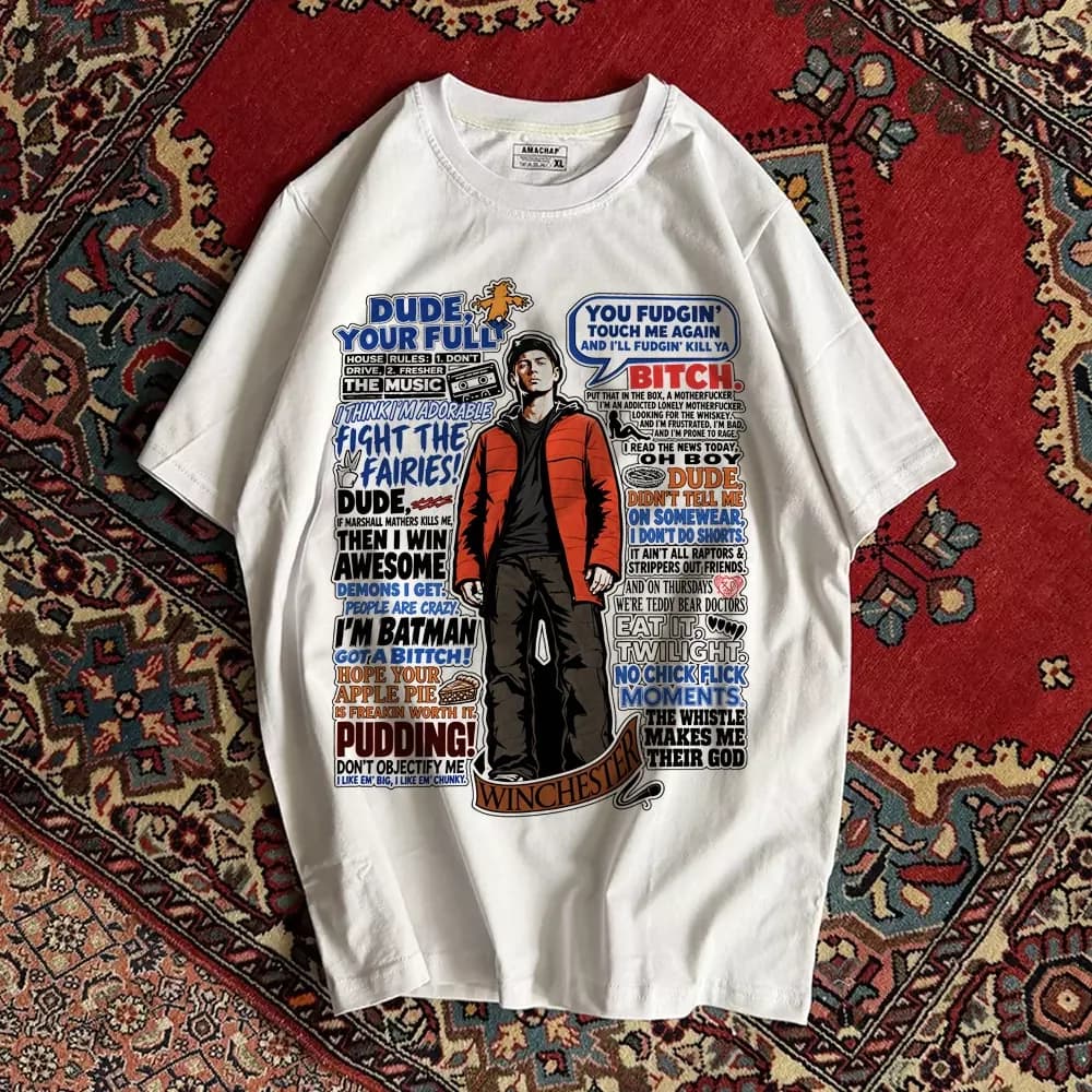 تیشرت طرح Supernatural مدل Dean Winchester Dialogs