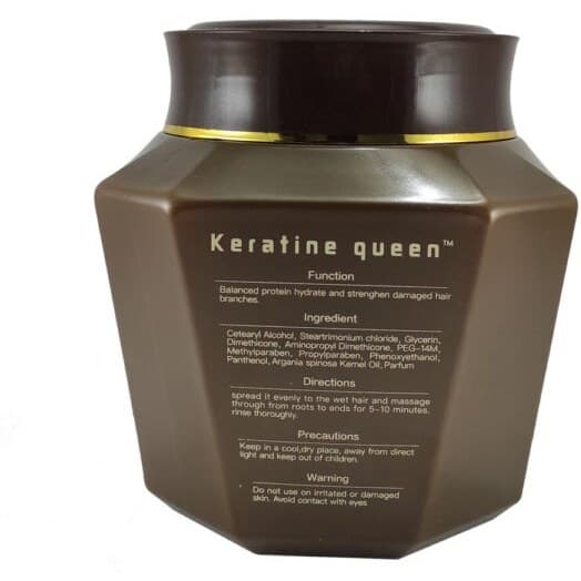 ماسک مو پروتئین برزیلین مدل کراتین کوئین ا Keratin Queen اورجینال100% (بدون سولفات)کویین — تصویر ۳