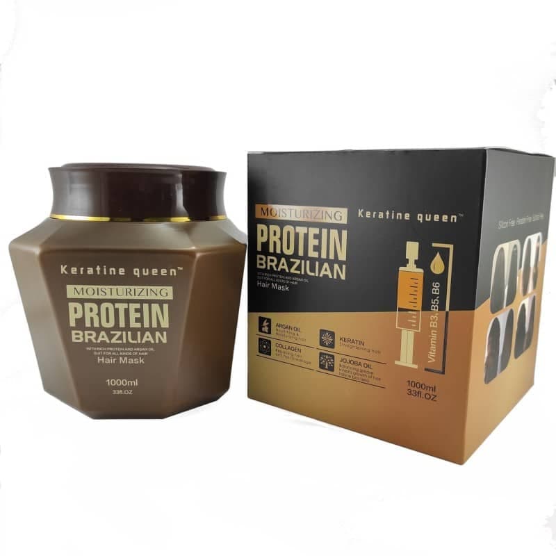 ماسک مو پروتئین برزیلین مدل کراتین کوئین ا Keratin Queen اورجینال100% (بدون سولفات)کویین — تصویر ۲