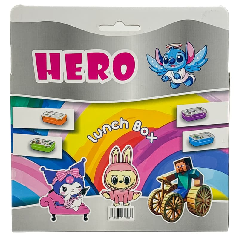 ▪️ظرف غذا فلزی استیل سه قسمتی هیرو6916 — تصویر ۴