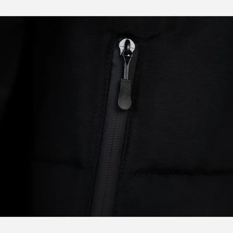 کاپشن دورو کلاه دار مشکی پارچه مموری درجه یک سایز XL و XXL — تصویر ۳
