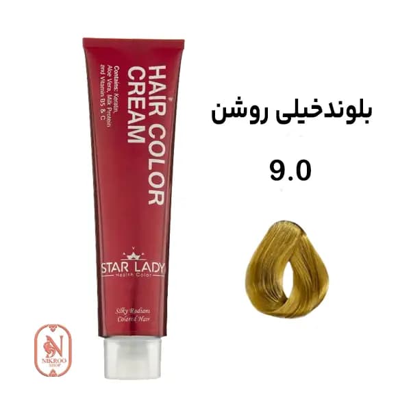 رنگ مو ۹/۰ استارلیدی (بلوند خیلی روشن)