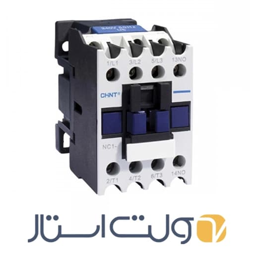کنتاکتور چینت (CHINT) 32 آمپر 15 کیلووات بوبین VAC 24 مدل NC1-3210