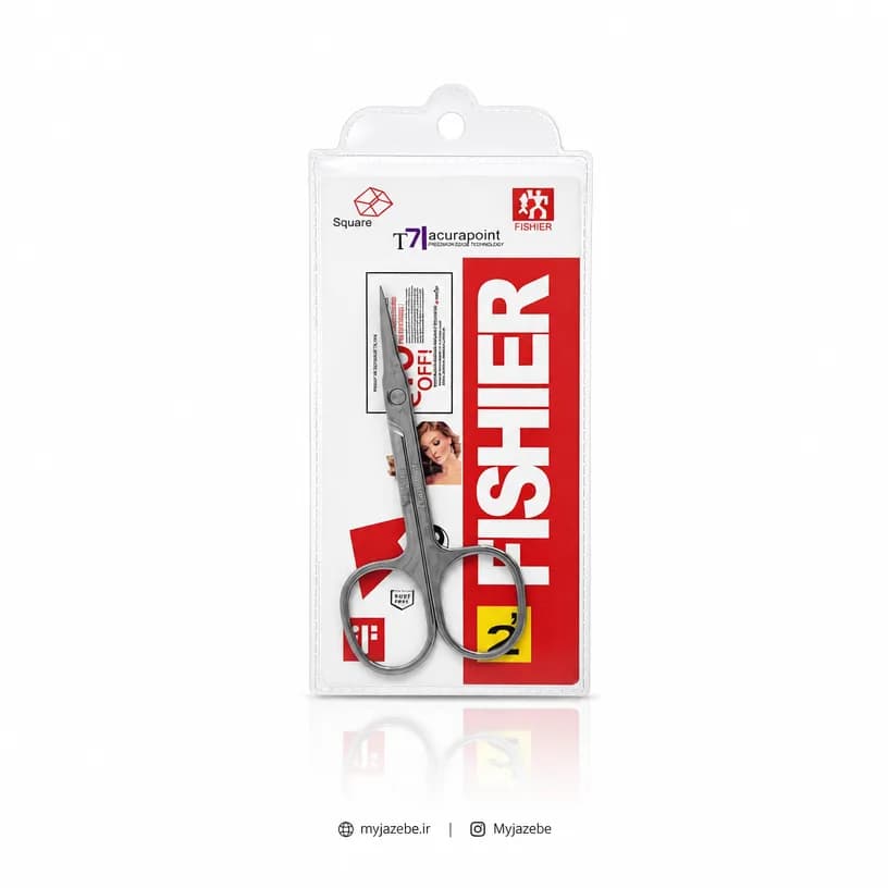 قیچی ابرو فیشر استیل — تصویر ۲