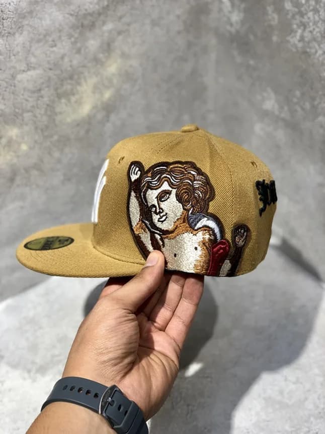 کلاه کپ برند New Era فیت بک سایز 1/8 7 طرح NY آنجل کرم — تصویر ۵