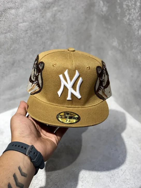 کلاه کپ برند New Era فیت بک سایز 1/8 7 طرح NY آنجل کرم