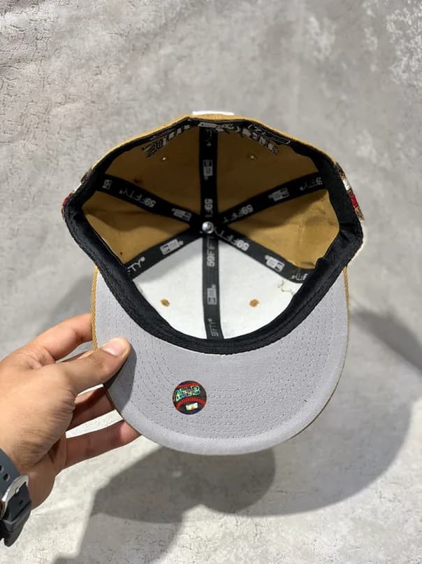 کلاه کپ برند New Era فیت بک سایز 1/8 7 طرح NY آنجل کرم — تصویر ۸