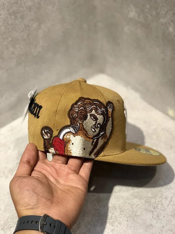 کلاه کپ برند New Era فیت بک سایز 1/8 7 طرح NY آنجل کرم — تصویر ۳