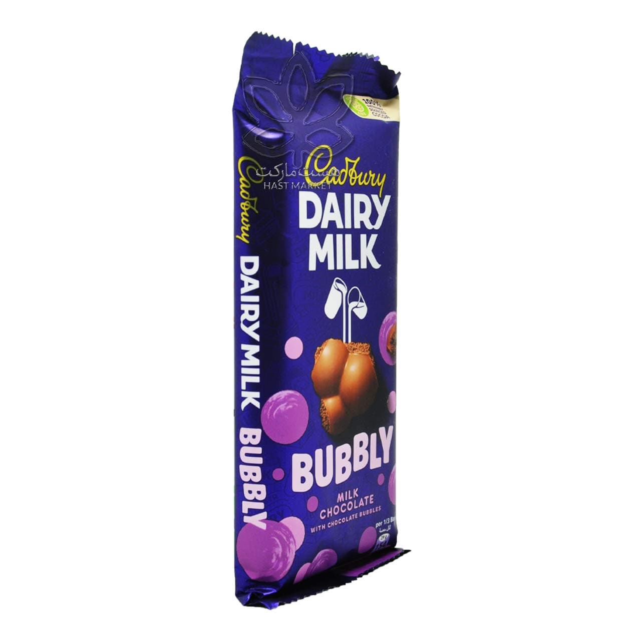 شکلات شیری حبابی ( بابل ) ۸۷ گرم دیری میلک کدبری – cadbury — تصویر ۲