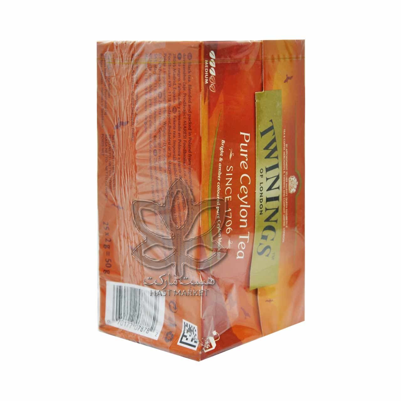 چای سیاه سیلان خالص ۲۵ عدد تویینینگز – twinings — تصویر ۲