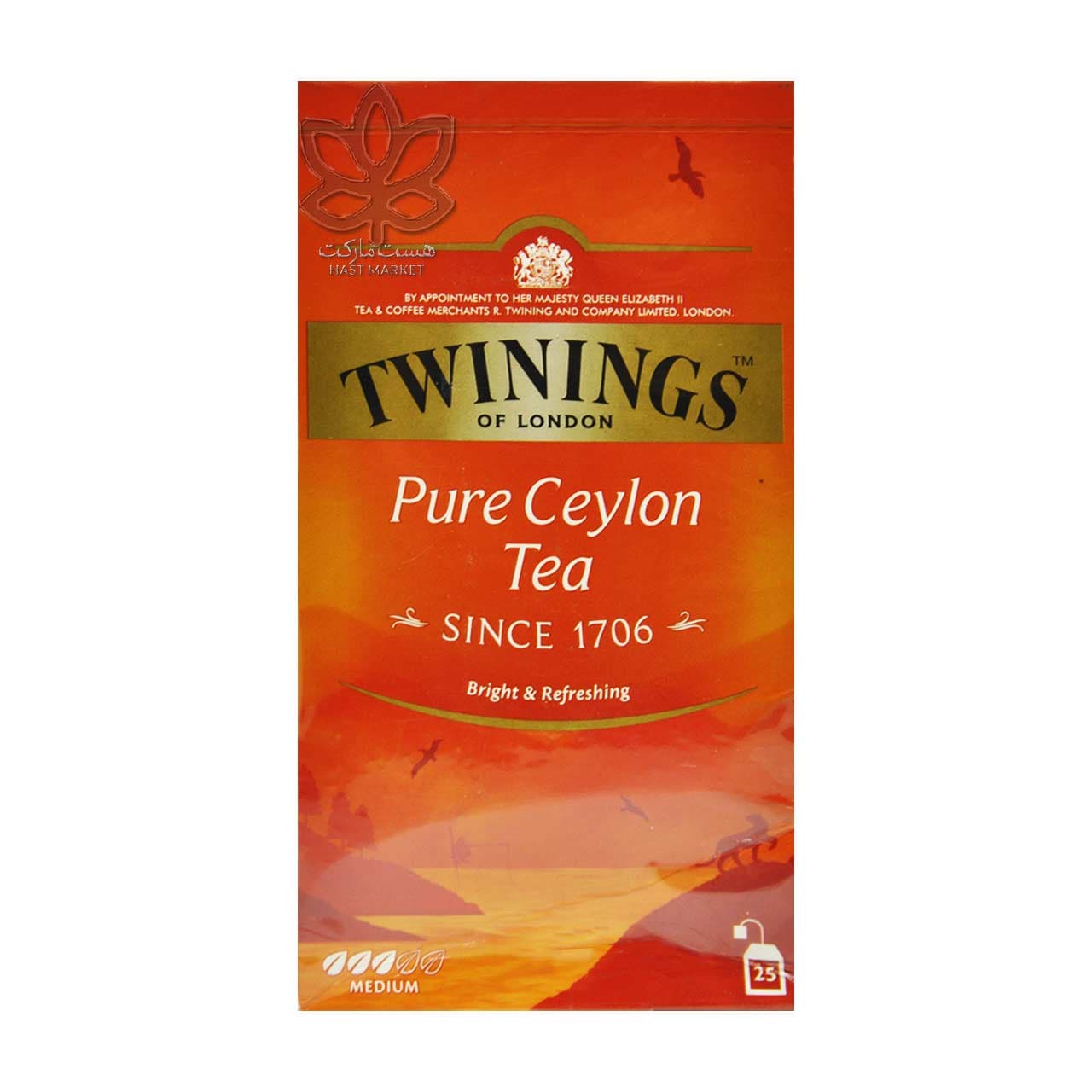 چای سیاه سیلان خالص ۲۵ عدد تویینینگز – twinings