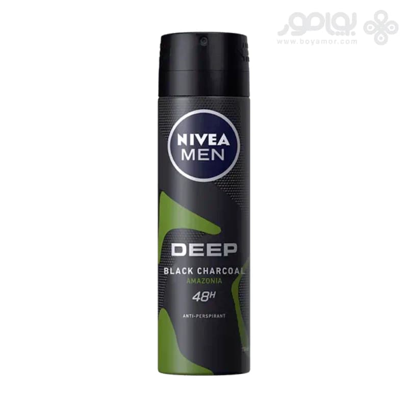اسپری دئودورانت مردانه نیوا Black Carbon Amazonia حجم 150 میل