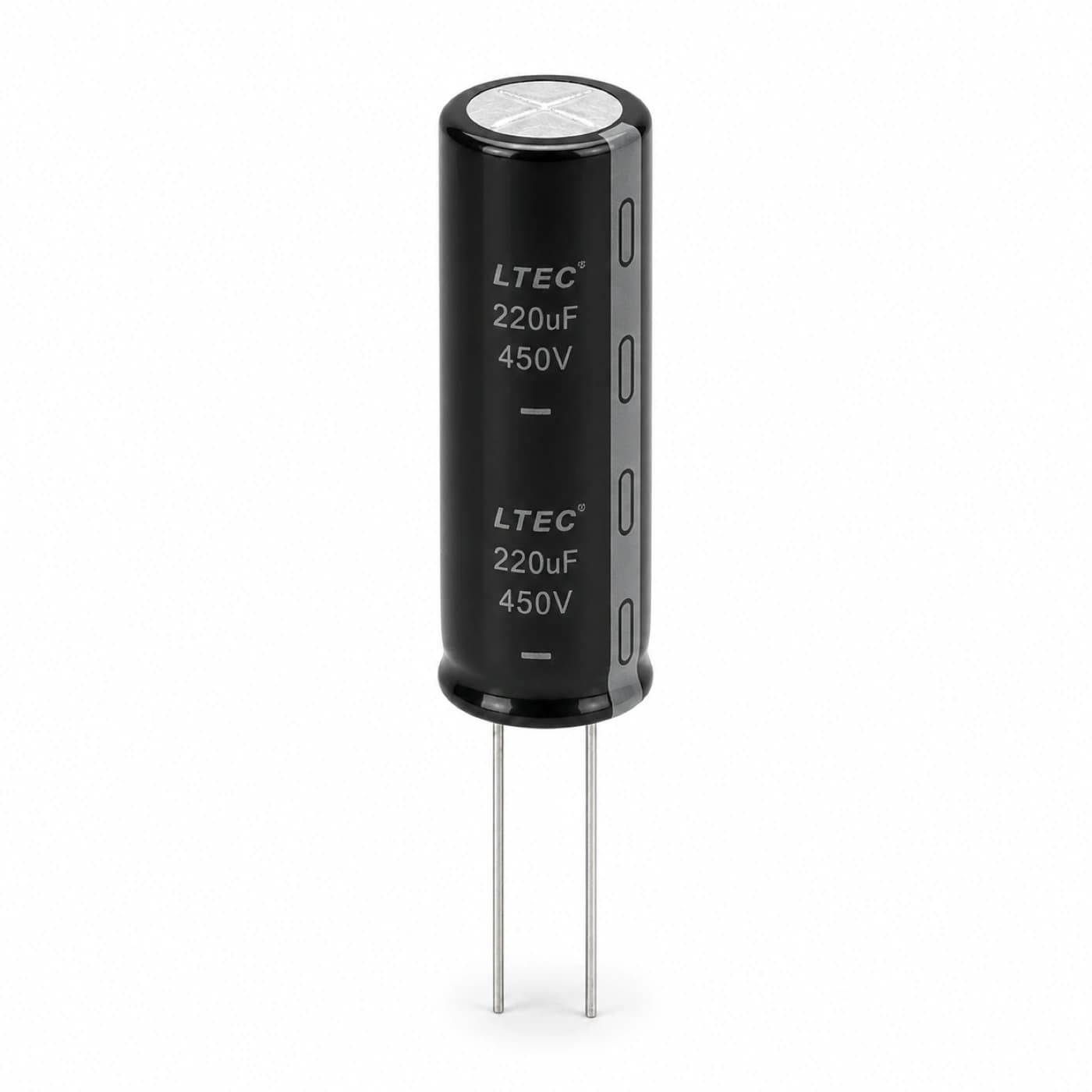 خازن الکترولیتی التک مدل LTEC 220uF 450V 18×52.5mm