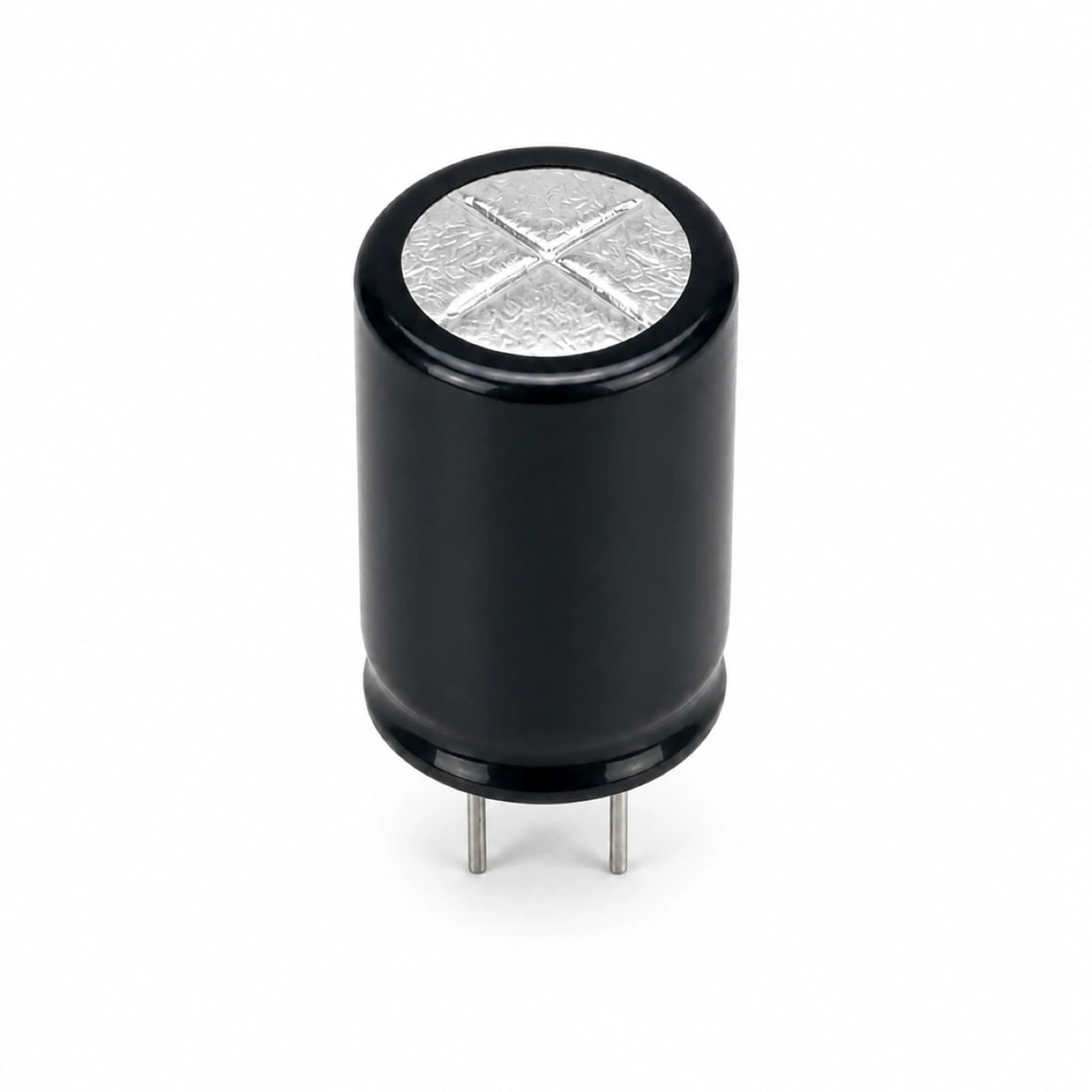 خازن الکترولیتی سانکن مدل SUNCON 220uF 200V 18×30mm پایه کوتاه — تصویر ۲