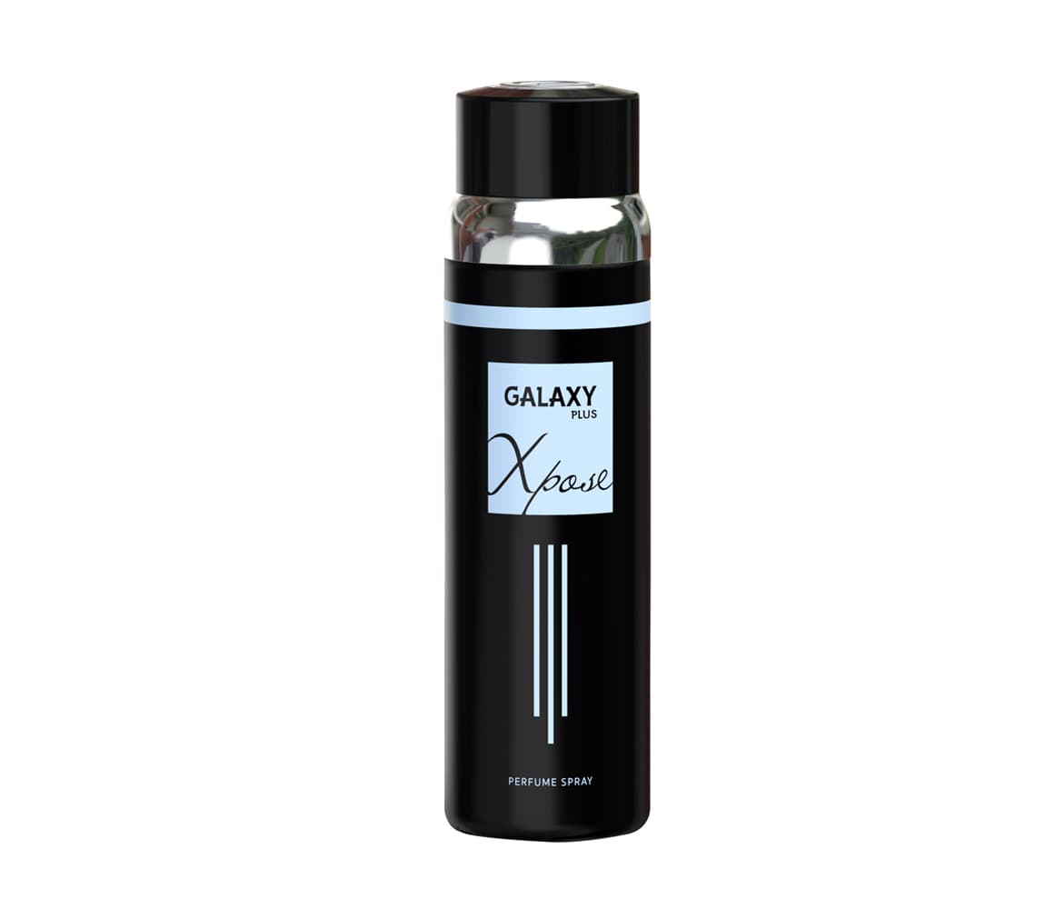 اسپری خوشبو کننده مردانه گالکسی GALAXY مدل XPOSE BLACK