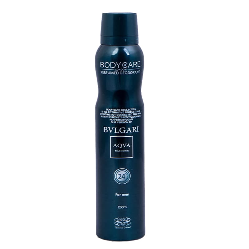 اسپری خوشبو کننده مردانه بادی کر BODY CARE رایحه آکوا بولگاری حجم 200 میل