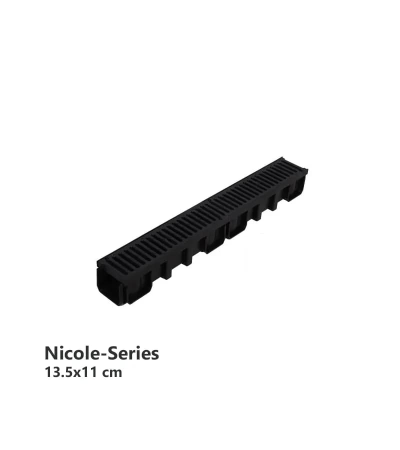 گاتر هایپر استخر طرح نیکول مشکی 13.5×11