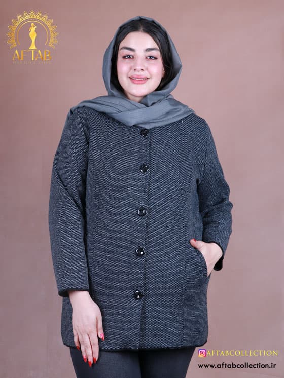 کت بافت عصایی طرح ریز سایزبزرگ 7320 — تصویر ۳