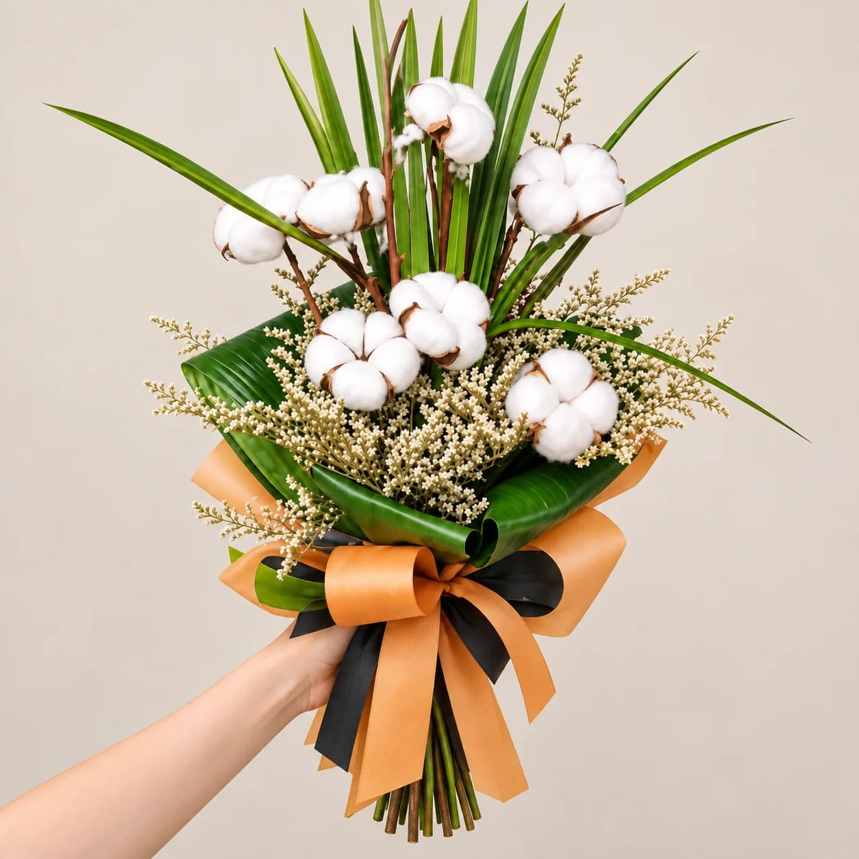 دسته گل پنبه ای کد 57895 — تصویر ۲