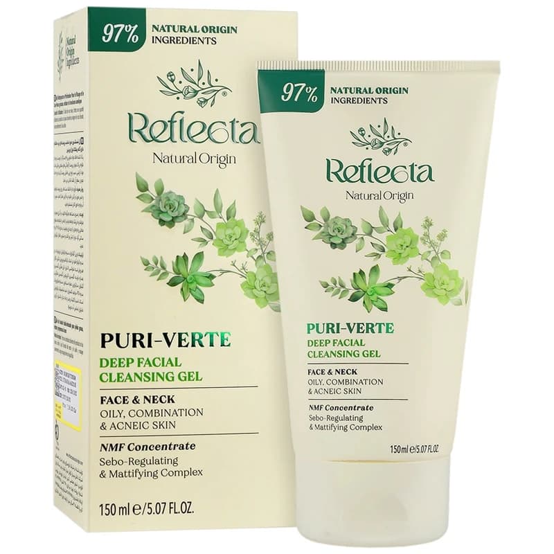 ژل شستشوی صورت رفلکتا مدل Puri Verte مناسب پوست چرب حجم 150 میلی لیتر
