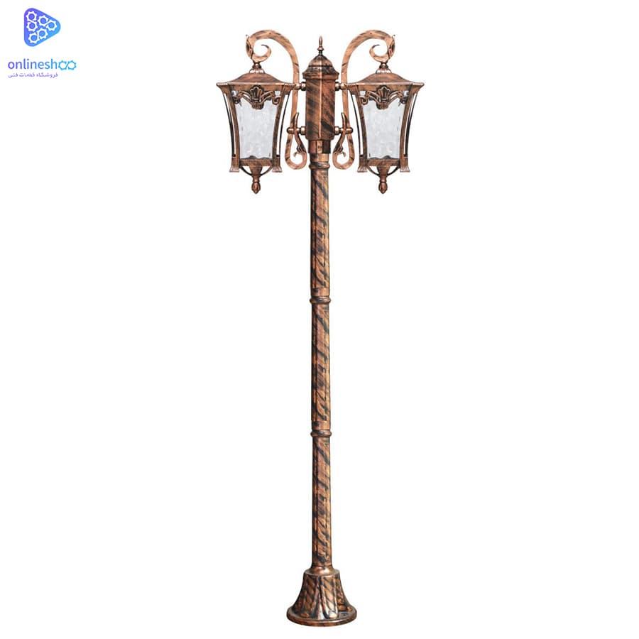 چراغ پارکی دو شاخه مدل کاسپین — تصویر ۲