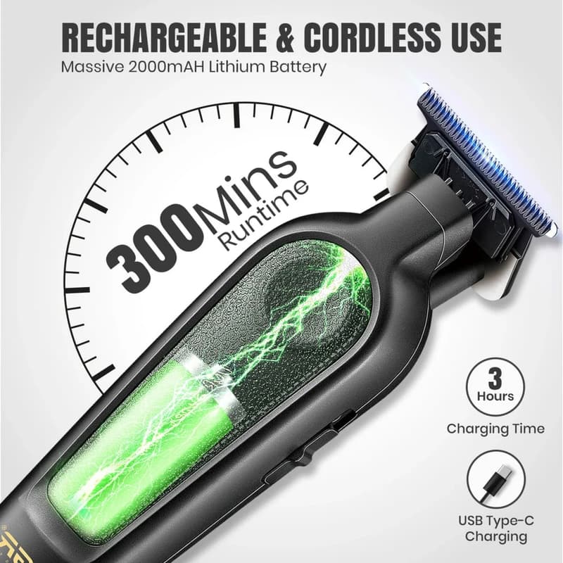 ماشین اصلاح موی سر و صورت شارژی وی جی ار مدل v-995 — تصویر ۲