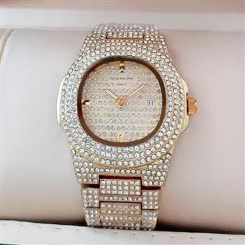 ساعت PATEK PHILIPPE فول نگین طلایی 1864