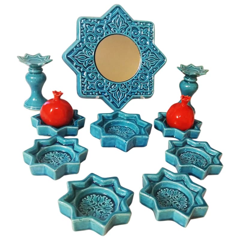 هفت سین هفتسین سفالی کد 1851