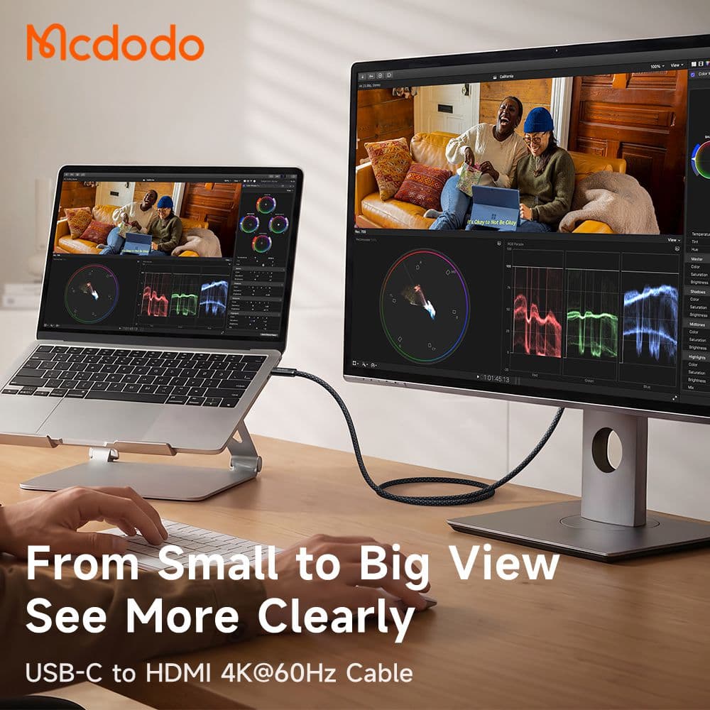 کابل انتقال تصویر تایپ سی به HDMI مک دودو Mcdodo CA-7900 4K — تصویر ۴