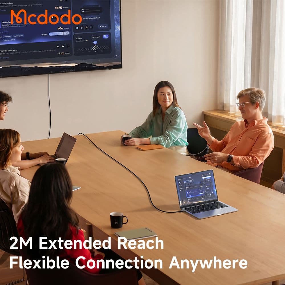 کابل انتقال تصویر تایپ سی به HDMI مک دودو Mcdodo CA-7900 4K — تصویر ۵