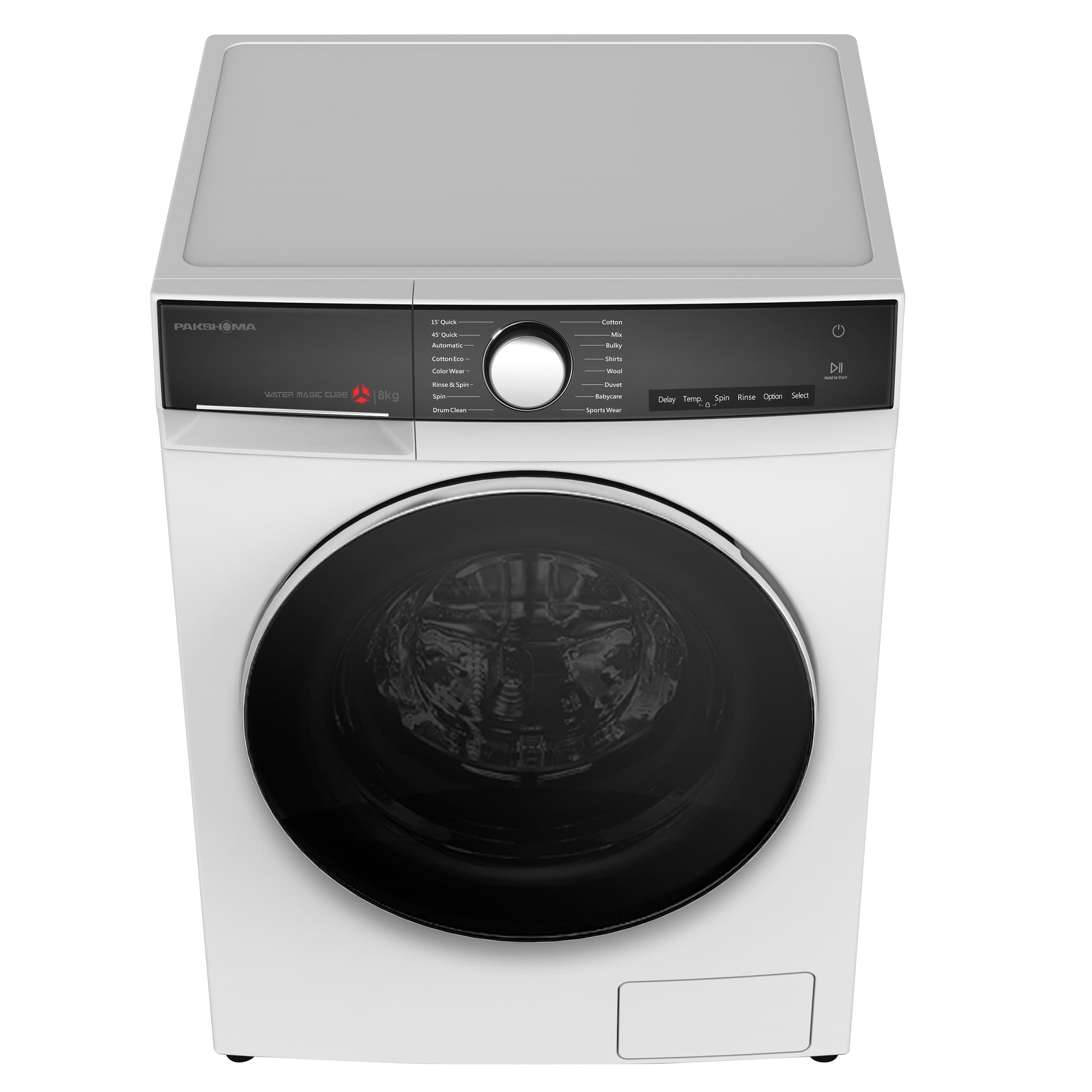 بهترین قیمت ماشین لباسشویی 8 کیلوگرم اتوماتیک پاکشوما مدل BWF 40808 WT ارسال سراسر ایران — تصویر ۳