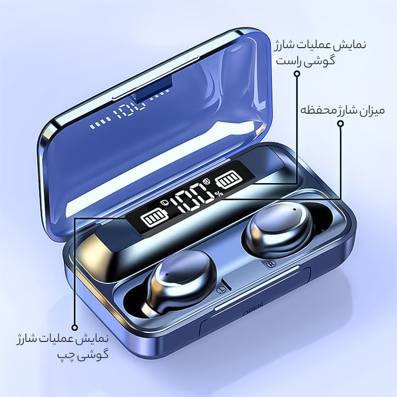بهترین قیمت هدفون بلوتوثی مدل F͏IOTrue.W ارسال سراسر ایران — تصویر ۳